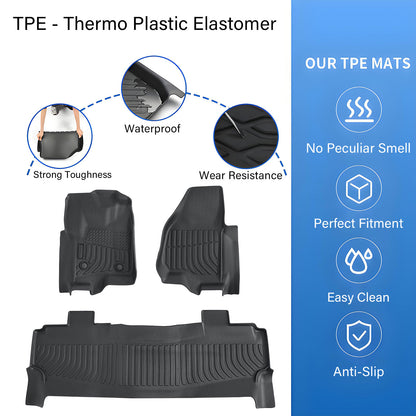 TPE Floor Mats Liner For 2012-2016 Ford F-250/F-350/F-450 SuperCrew Cab 3D Model