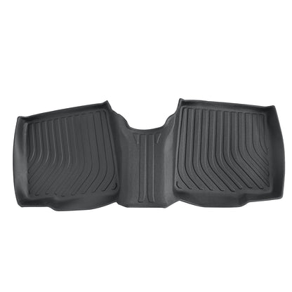 3 Row TPE Floor Mats Liners 4Pcs Black For 2011-2014 Ford Explorer Bench Seating