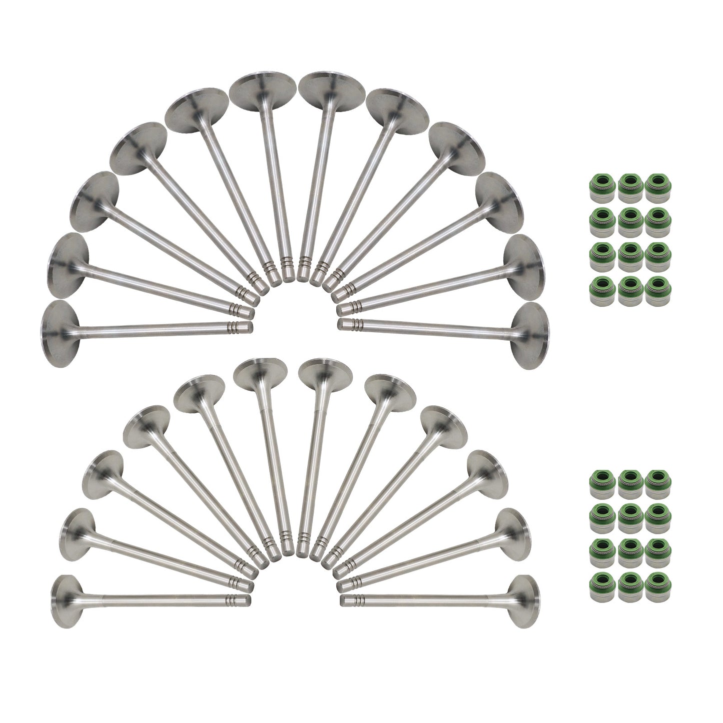 24X Intake & Exhaust Valve Set Fits Audi A4 A5 A6 A7 A8 Q5 Q7 3.0T 06E109601E