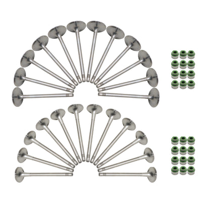 24X Intake & Exhaust Valve Set Fits Audi A4 A5 A6 A7 A8 Q5 Q7 3.0T 06E109601E