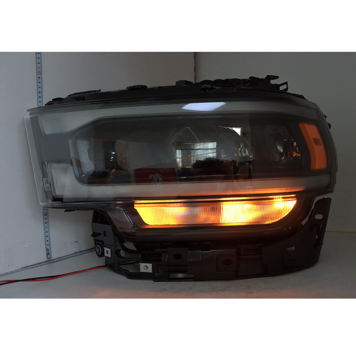 For 2019-2024 Ram 2500 3500 Headlight Full LED w/Reflector Type Driver Black