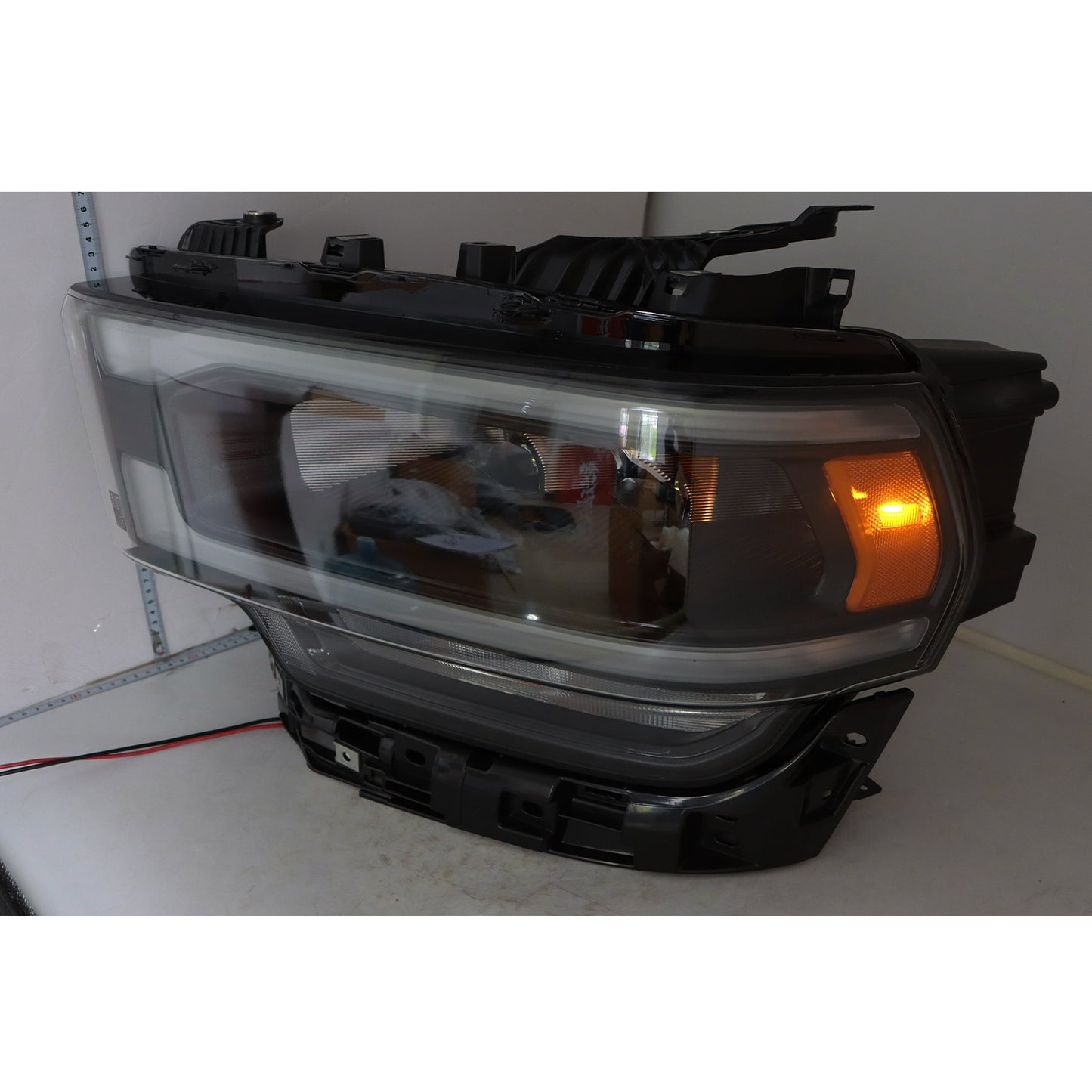For 2019-2024 Ram 2500 3500 Headlight Full LED w/Reflector Type Driver Black