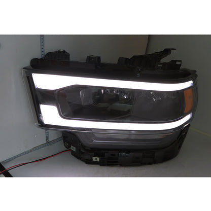 For 2019-2024 Ram 2500 3500 Headlight Full LED w/Reflector Type Driver Black