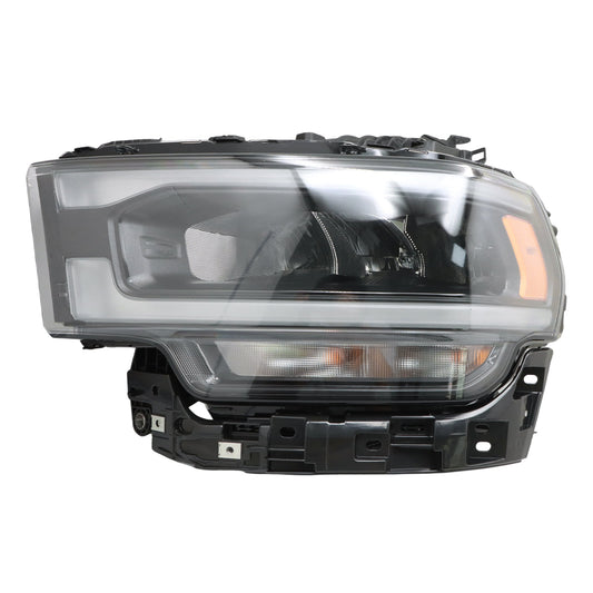 For 2019-2024 Ram 2500 3500 Headlight Full LED w/Reflector Type Driver Black