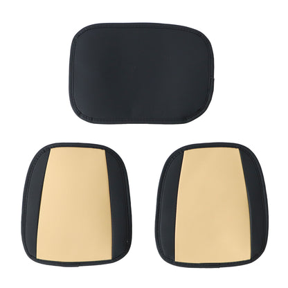 PU Leather Full Surround Set Car 5-Seat Cover Protector For Toyota Black & Tan