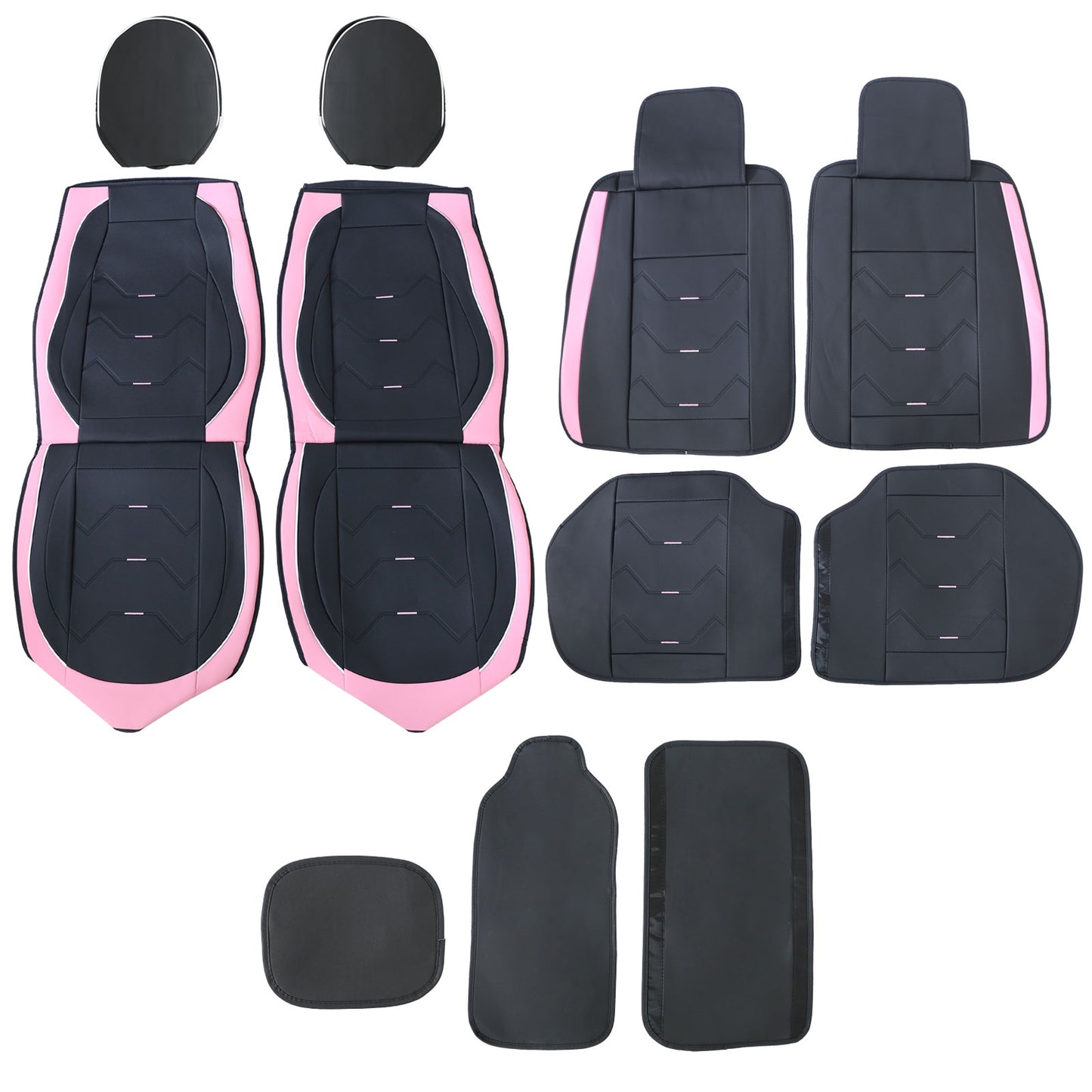 PU Leather 5 Seat Covers Full Set Front & Rear Cushion Fits Toyota Corolla Car