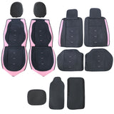 PU Leather 5 Seat Covers Full Set Front & Rear Cushion Fits Toyota Corolla Car