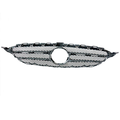 Front Bumper Chrome Radiator Grill For Mercedes-Benz W205 C Class 2015-2018