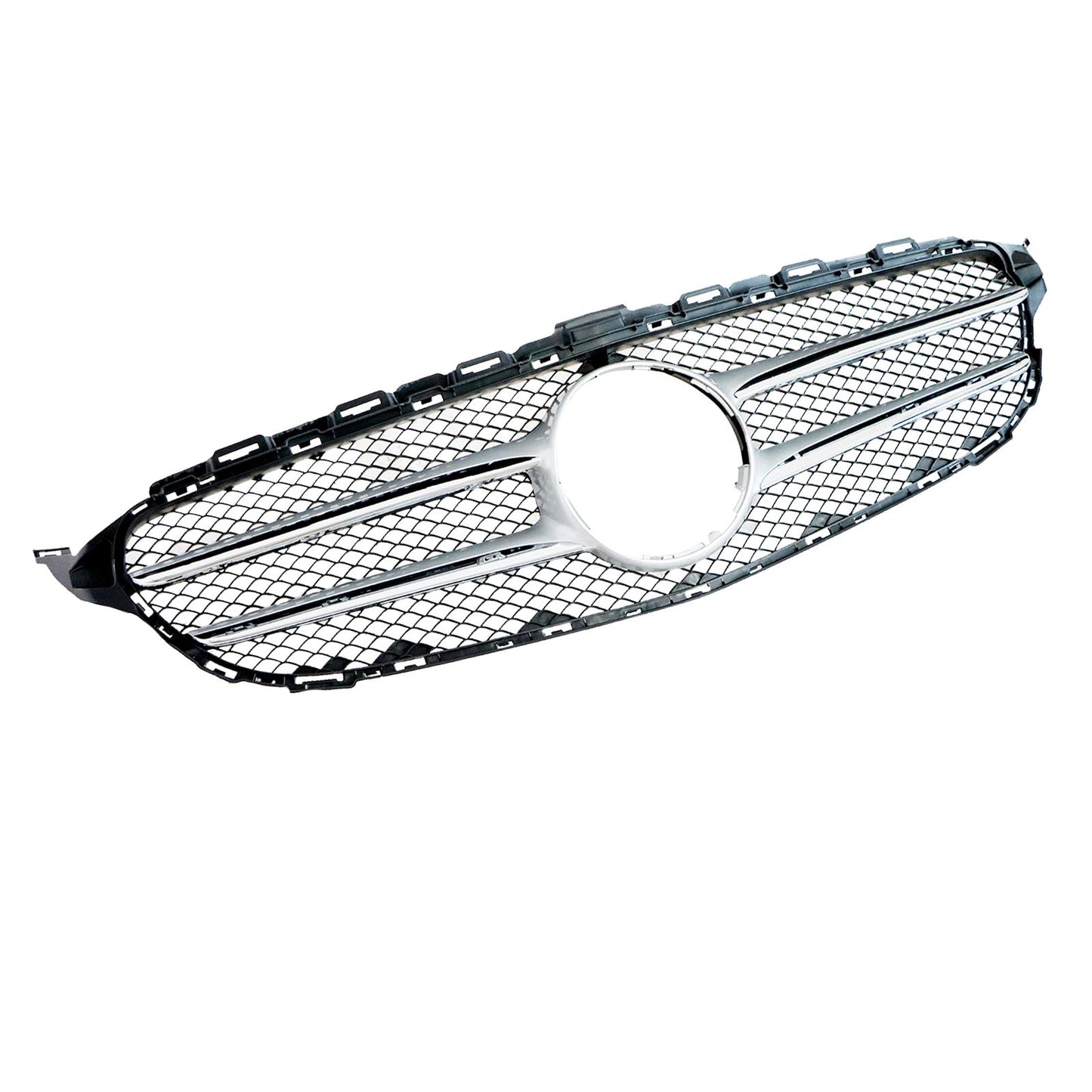 Front Bumper Chrome Radiator Grill For Mercedes-Benz W205 C Class 2015-2018