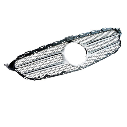Front Bumper Chrome Radiator Grill For Mercedes-Benz W205 C Class 2015-2018