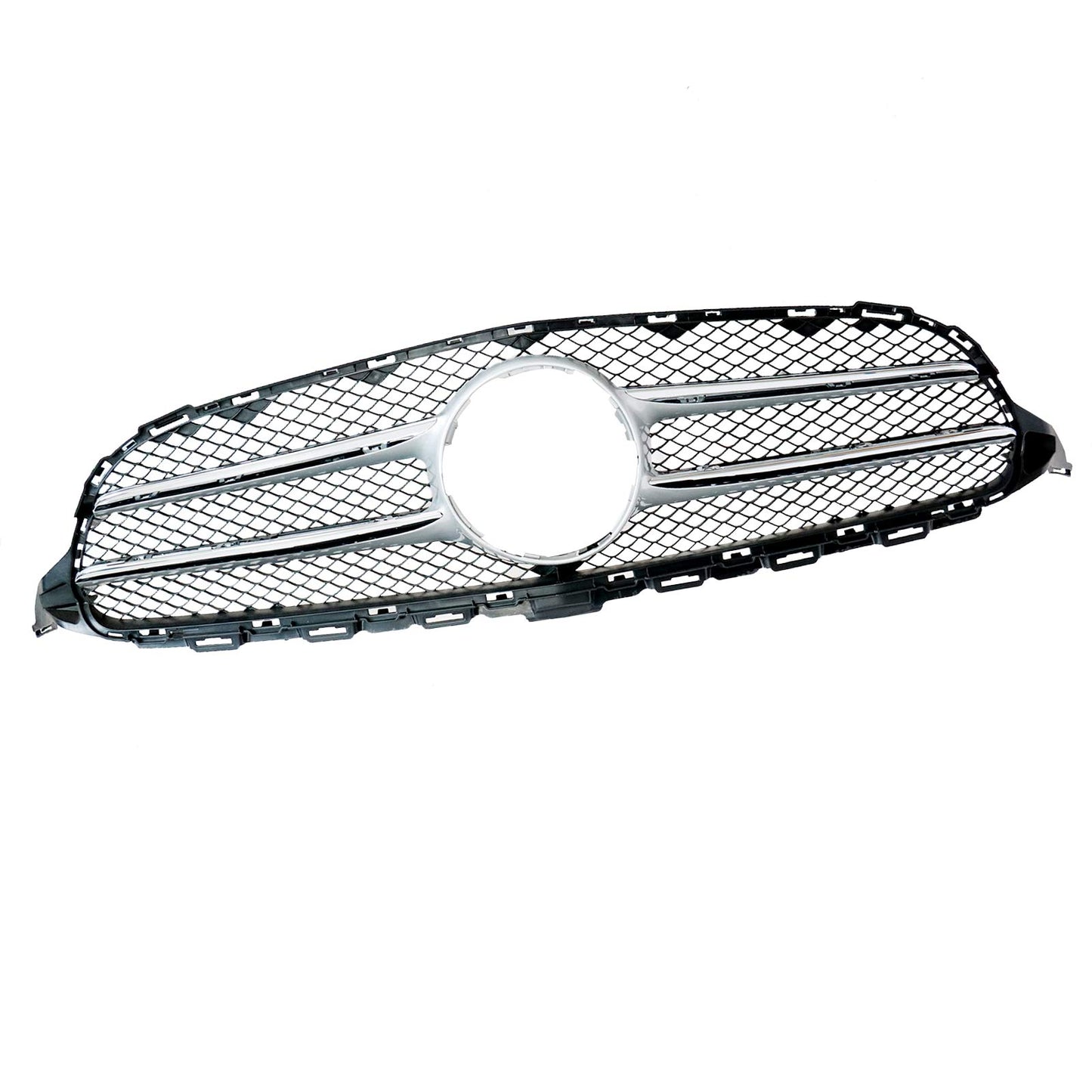 Front Bumper Chrome Radiator Grill For Mercedes-Benz W205 C Class 2015-2018