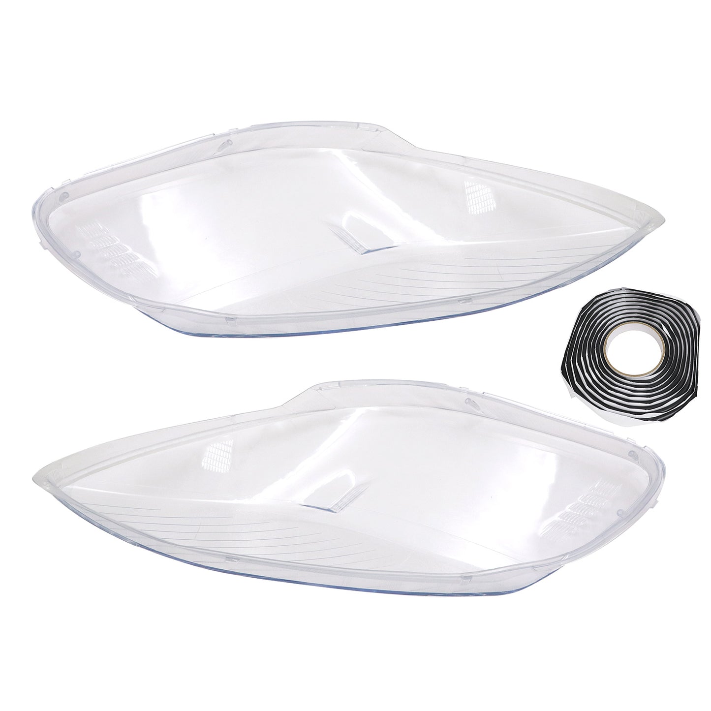 For Buick Enclave 2008-2012 Pair Transparent Headlight Headlamp Cover Lens