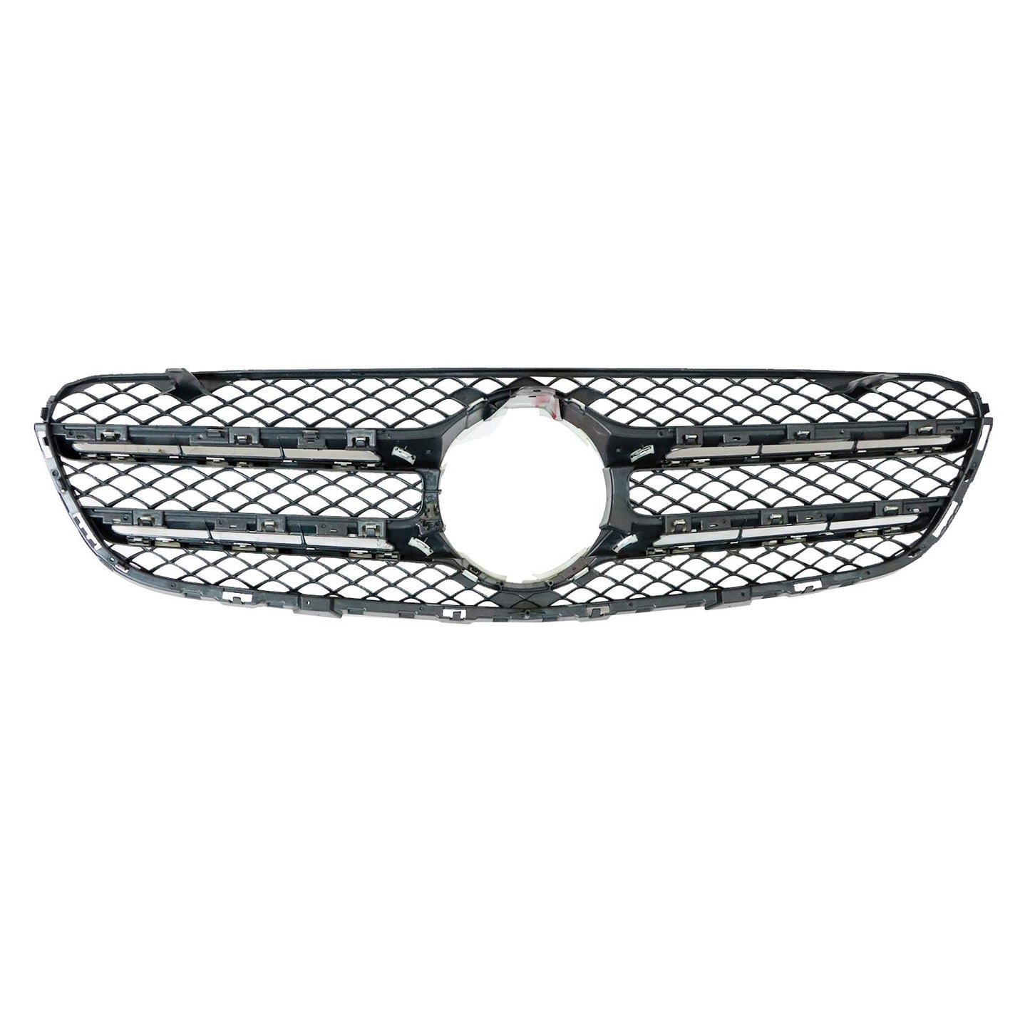 Front Grille Chrome & Black Mesh For 2016-2019 Mercedes-Benz GLC300 W253.