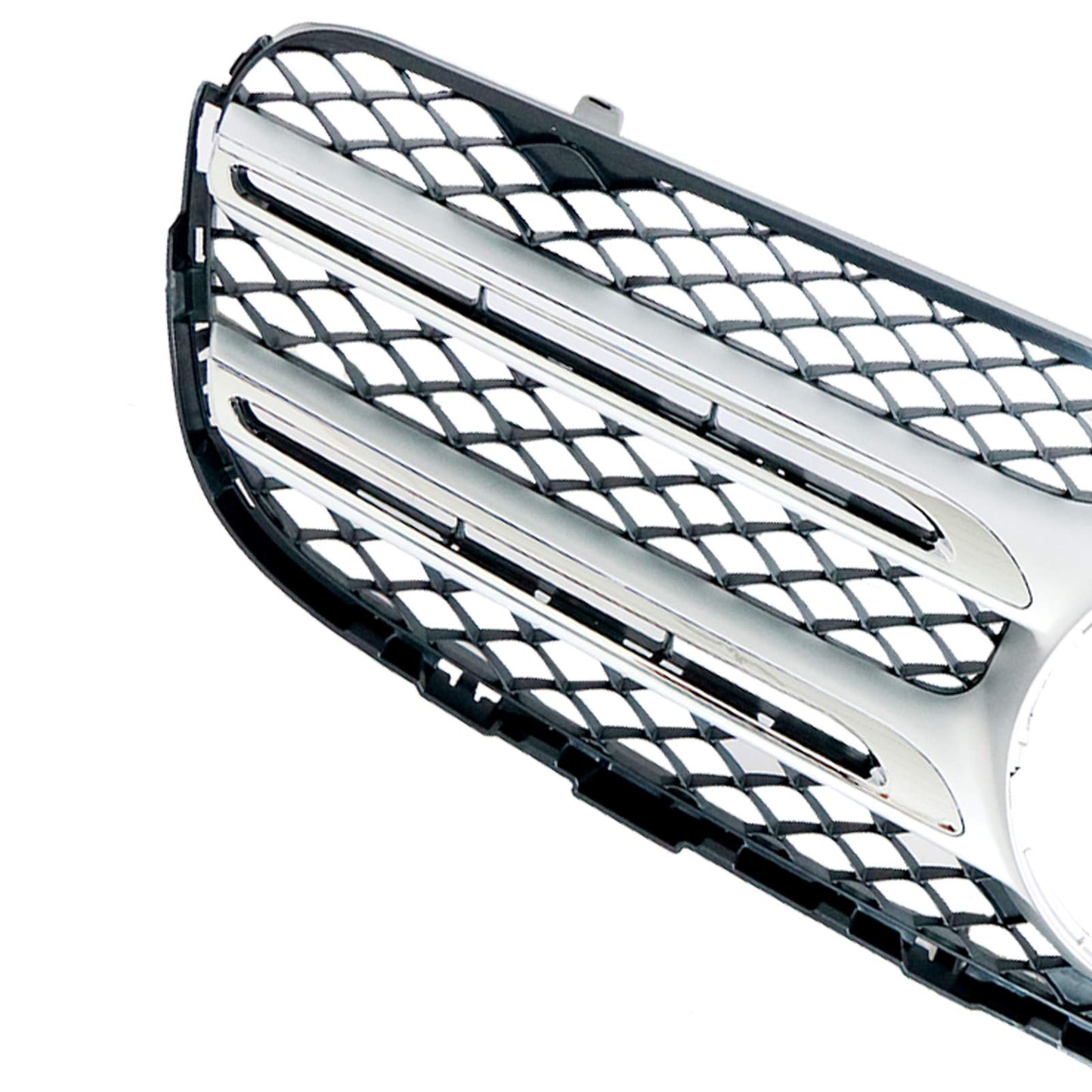 Front Grille Chrome & Black Mesh For 2016-2019 Mercedes-Benz GLC300 W253.