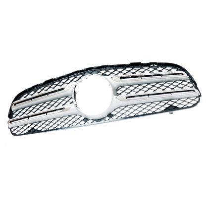 Front Grille Chrome & Black Mesh For 2016-2019 Mercedes-Benz GLC300 W253.