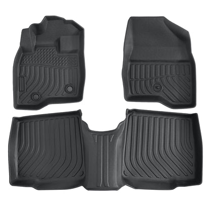 TPE Floor Mats Liners 3Pcs For 2015-2019 Ford Explorer TPE 1st & 2nd Seat Carpet