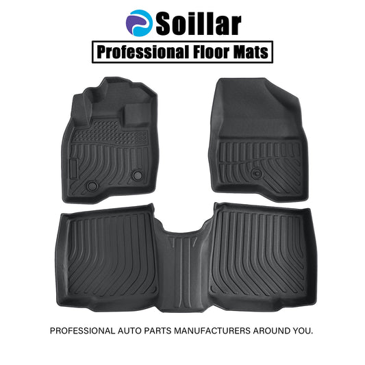 TPE Floor Mats Liners 3Pcs For 2015-2019 Ford Explorer TPE 1st & 2nd Seat Carpet