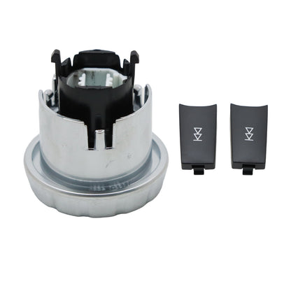 CD Audio Control Button Knob Cover Kit Fits 2009-2015 Mercedes-Benz W212 E-class