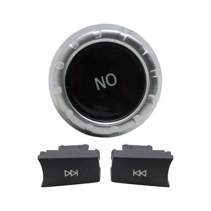 CD Audio Control Button Knob Cover Kit Fits 2009-2015 Mercedes-Benz W212 E-class