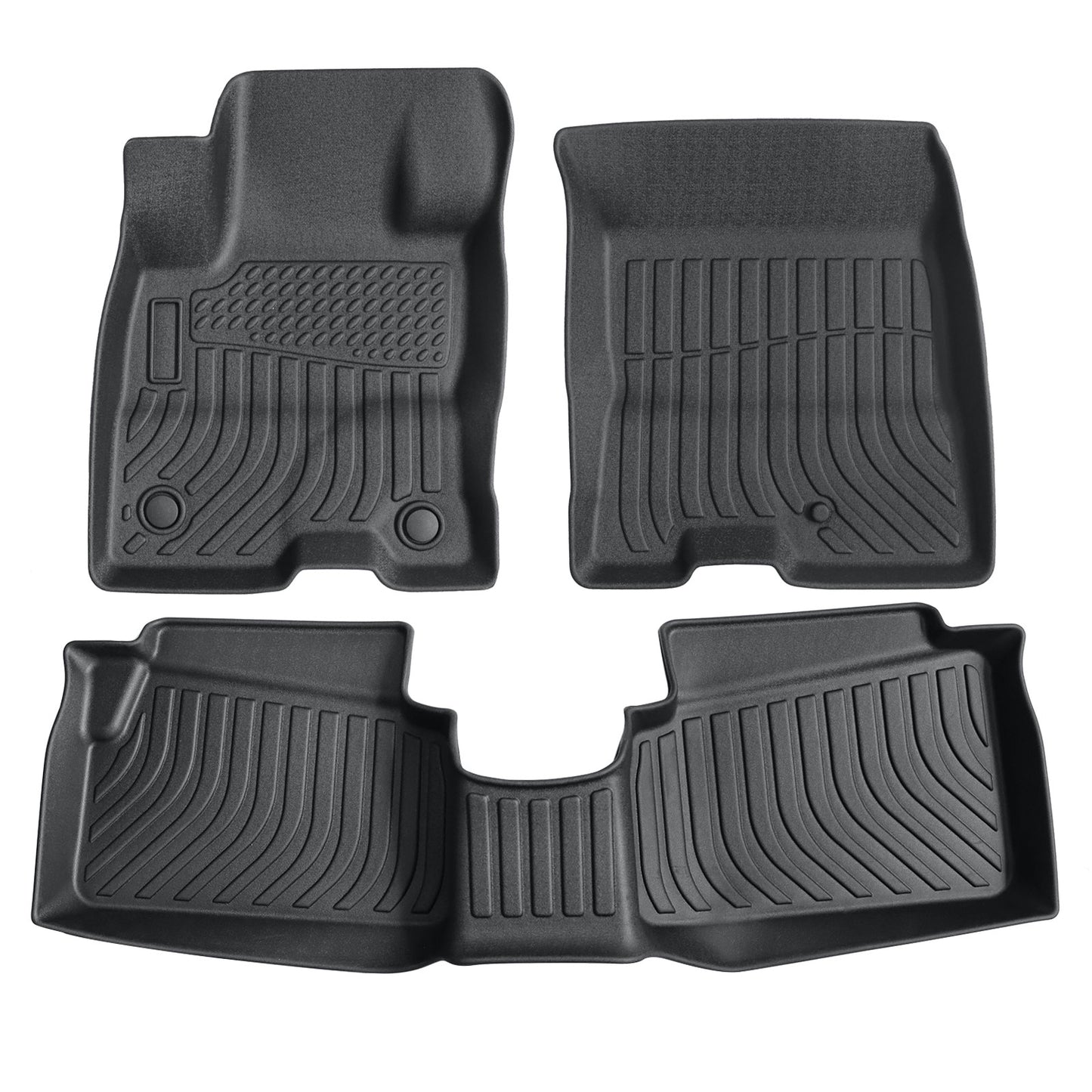 3D TPE Floor Mats Set For 2022-2025 Ford Maverick Hybrid 1st & 2nd Row Liners