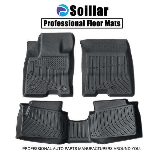 3D TPE Floor Mats Set For 2022-2025 Ford Maverick Hybrid 1st & 2nd Row Liners