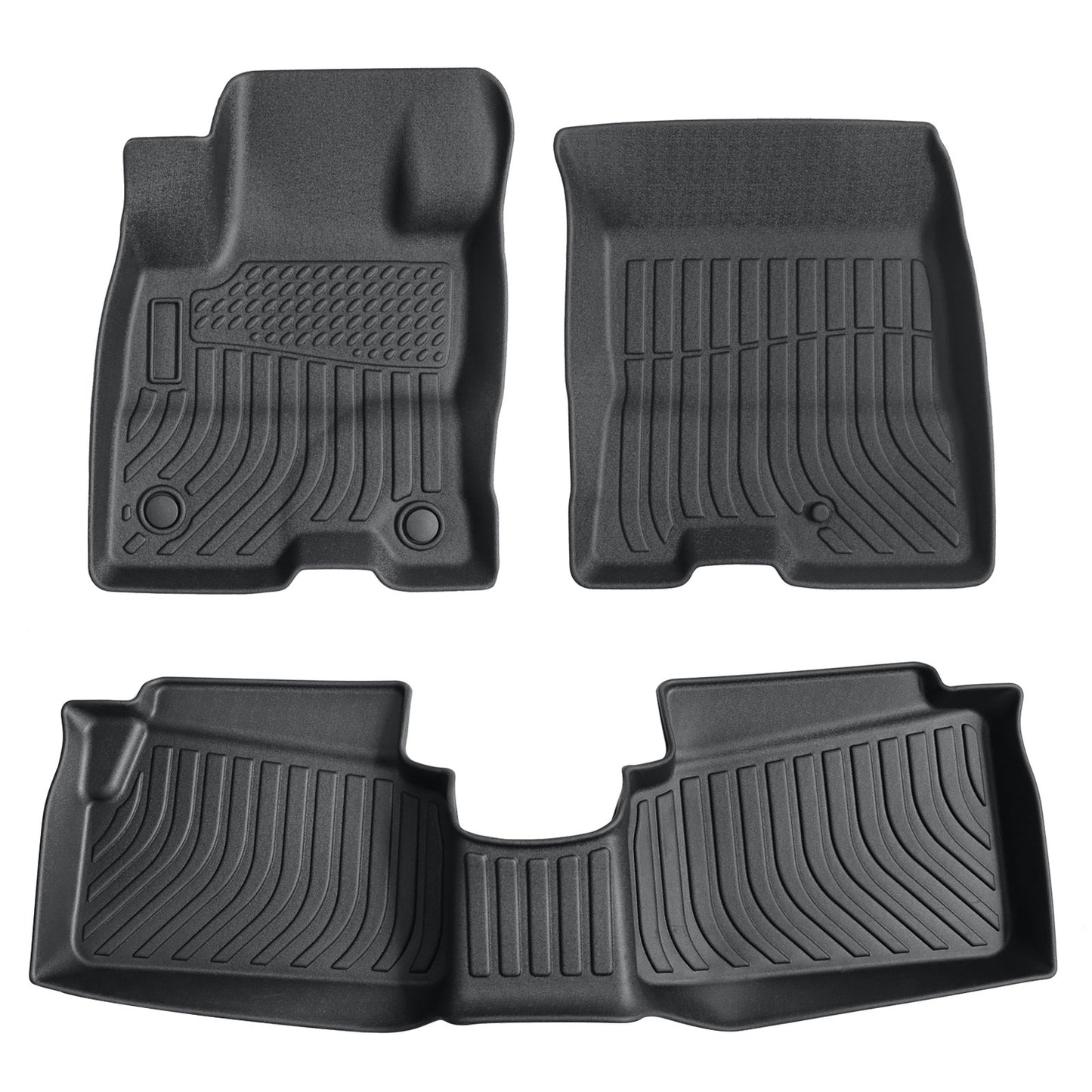 3D TPE Floor Mats Set For 2022-2025 Ford Maverick Hybrid 1st & 2nd Row Liners