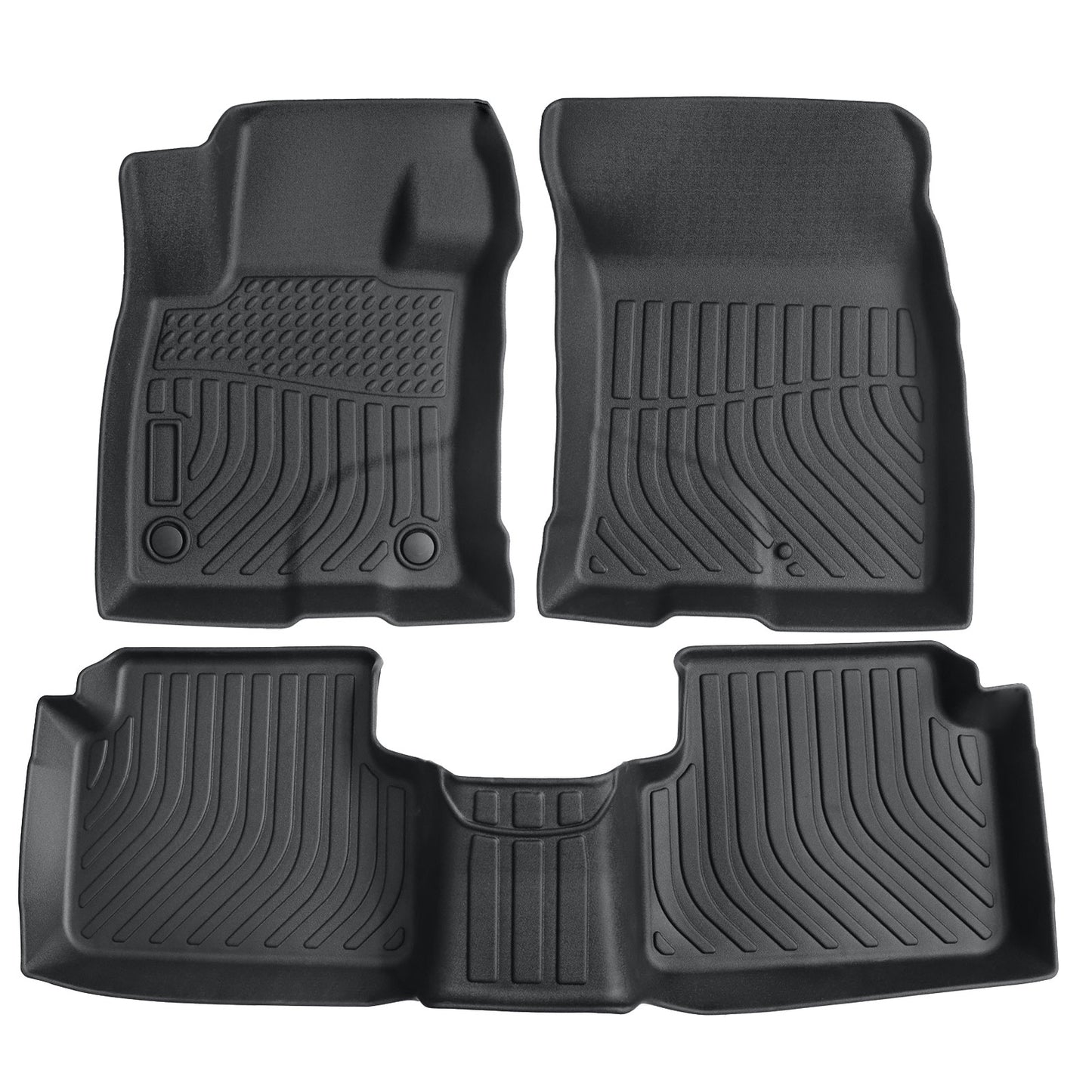 TPE Car Floor Mats Liners 3Pcs For 2022 2023 2024 2025 Ford Maverick Crew Cab