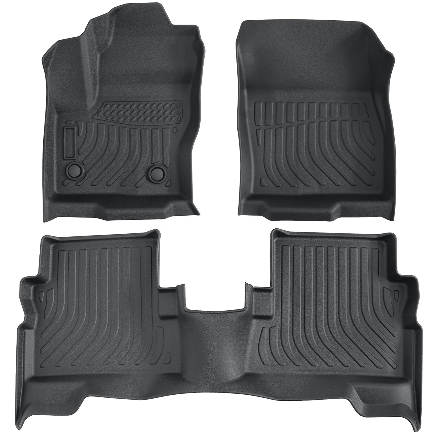 3D TPE Floor Mats Liners Black 3Pcs For 2013-2019 Ford Escape 2013-2018 C-Max
