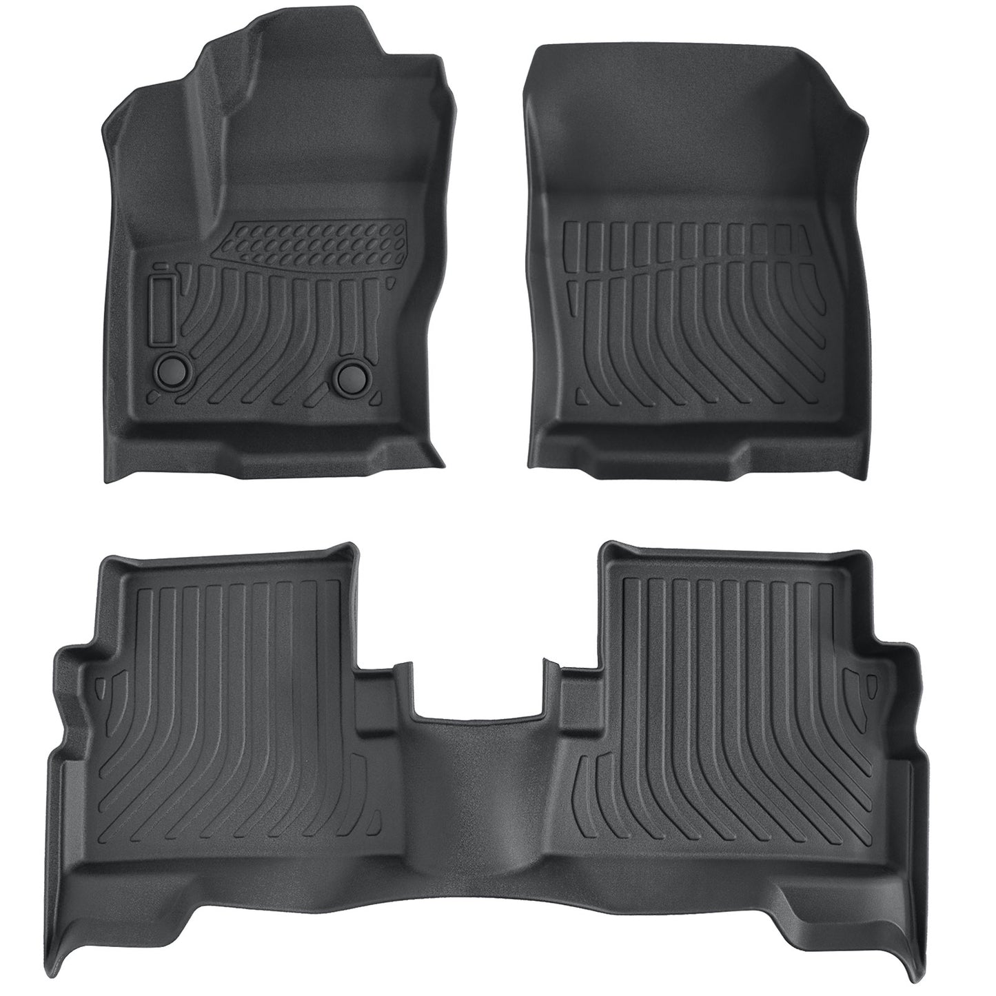 3D TPE Floor Mats Liners Black 3Pcs For 2013-2019 Ford Escape 2013-2018 C-Max
