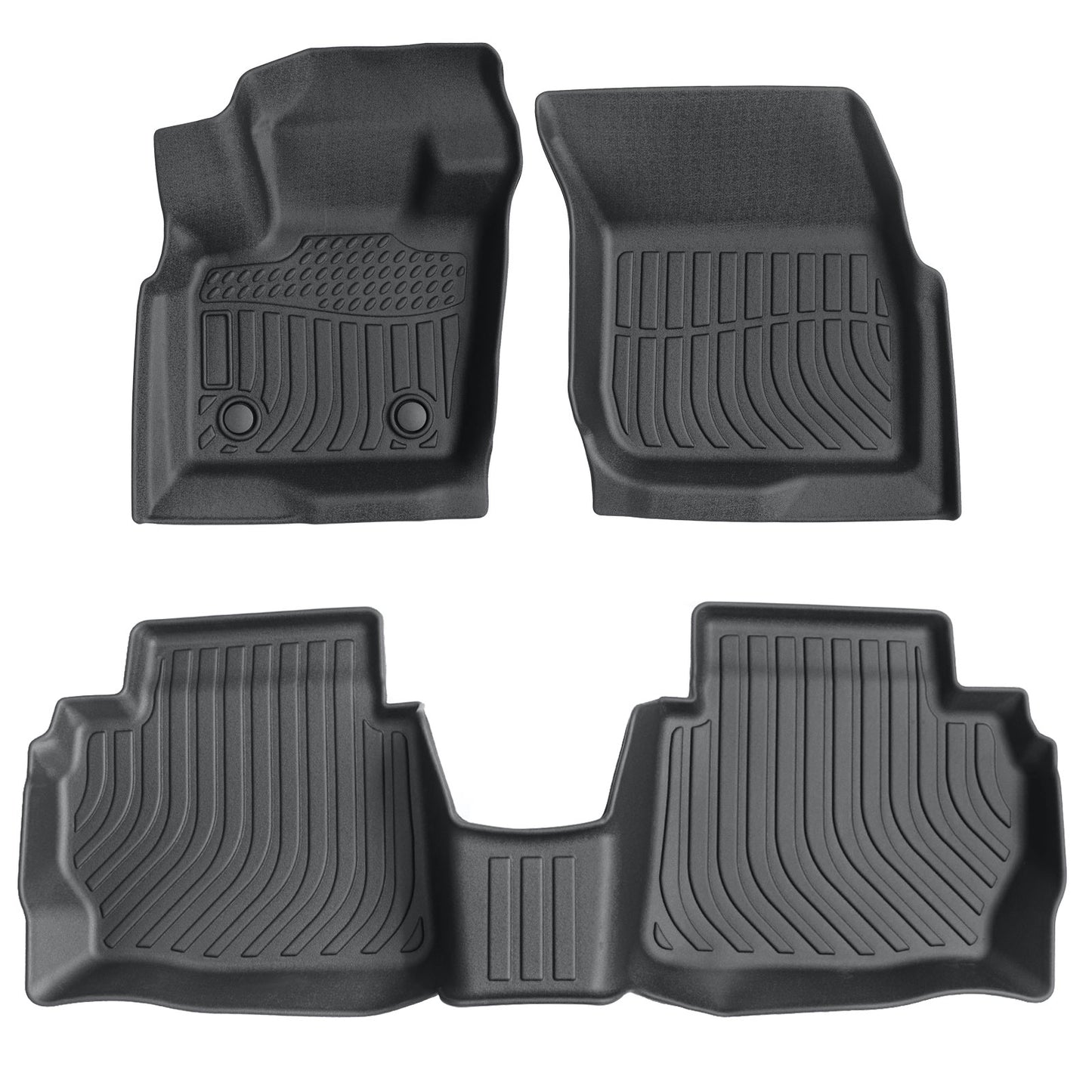 3D TPE Floor Mats Liners All Weather 3Pcs For 2013 2014 2015 2016 Ford Fusion