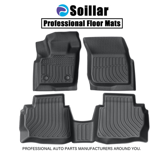3D TPE Floor Mats Liners All Weather 3Pcs For 2013 2014 2015 2016 Ford Fusion