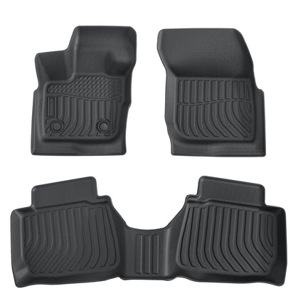 3D TPE Floor Mats Liners All Weather Black For 2017 2018 2019 2020 Ford Fusion