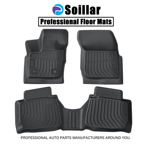 3D TPE Floor Mats Liners All Weather Black For 2017 2018 2019 2020 Ford Fusion