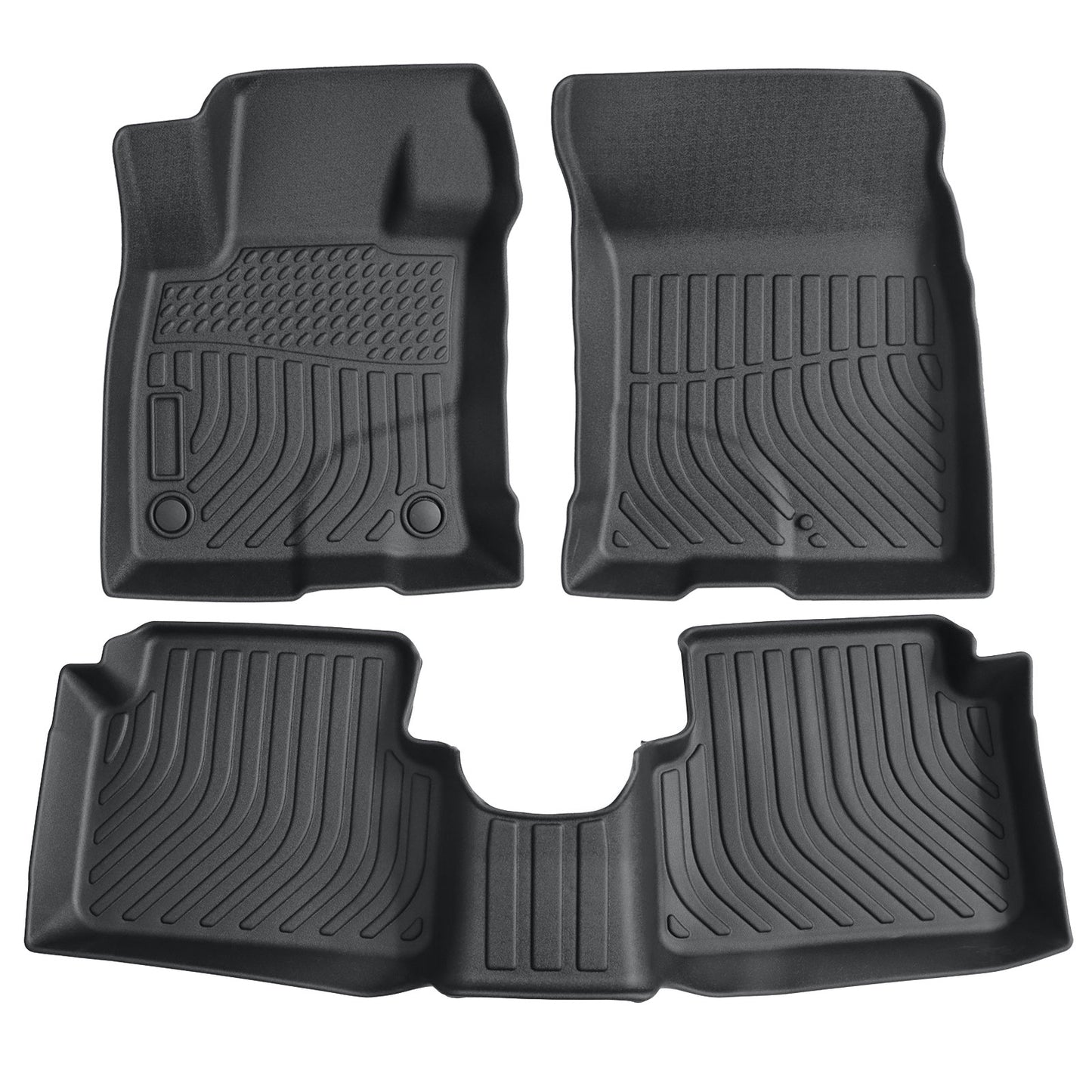 TPE Front & 2nd Row Floor Mats Liners For 2021-2025 Ford Bronco Sport 4-Door