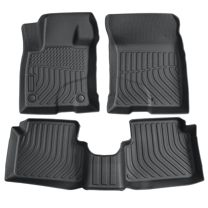 TPE Front & 2nd Row Floor Mats Liners For 2021-2025 Ford Bronco Sport 4-Door