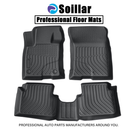 TPE Front & 2nd Row Floor Mats Liners For 2021-2025 Ford Bronco Sport 4-Door