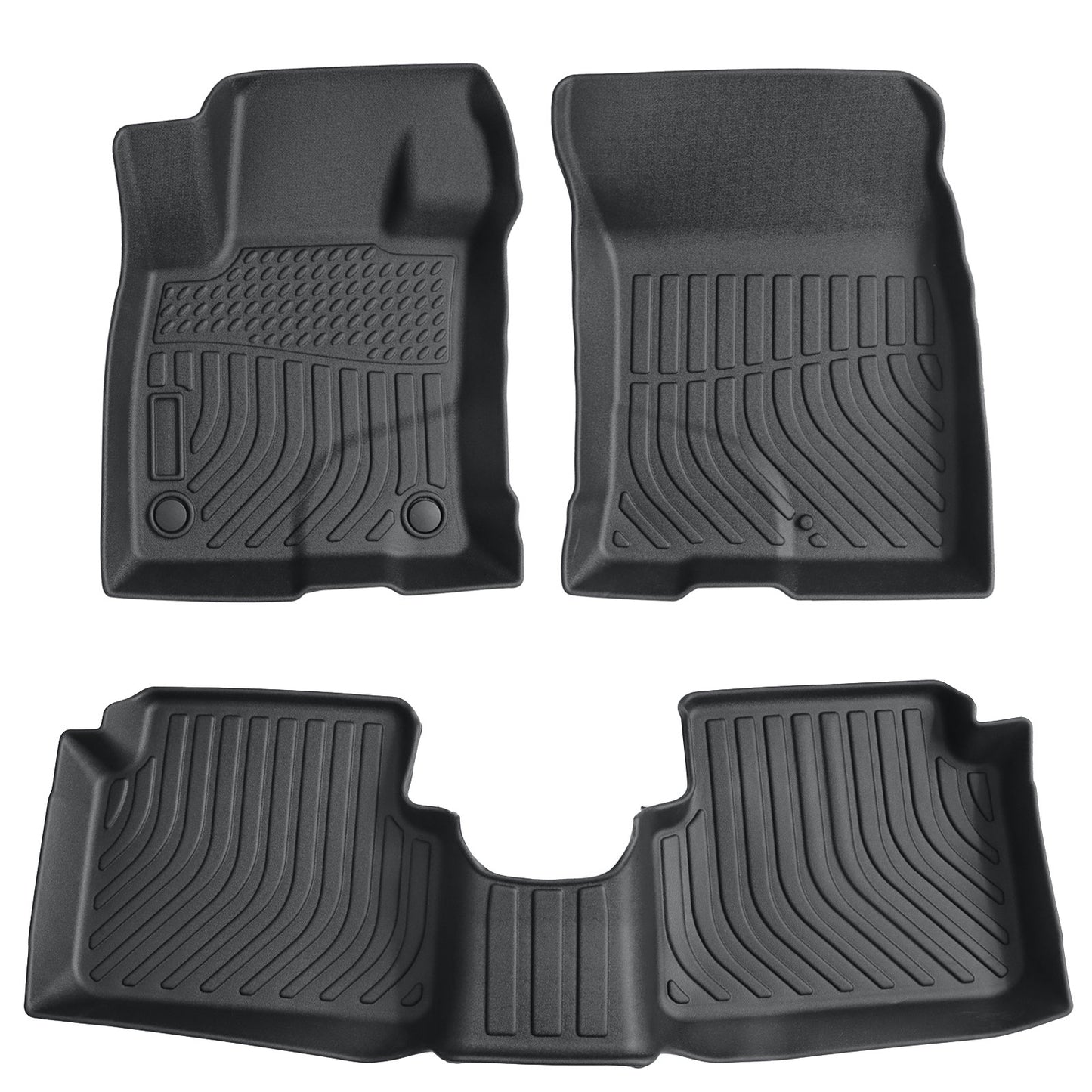 TPE Front & 2nd Row Floor Mats Liners For 2021-2025 Ford Bronco Sport 4-Door