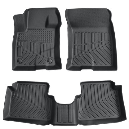 TPE Front & 2nd Row Floor Mats Liners For 2021-2025 Ford Bronco Sport 4-Door
