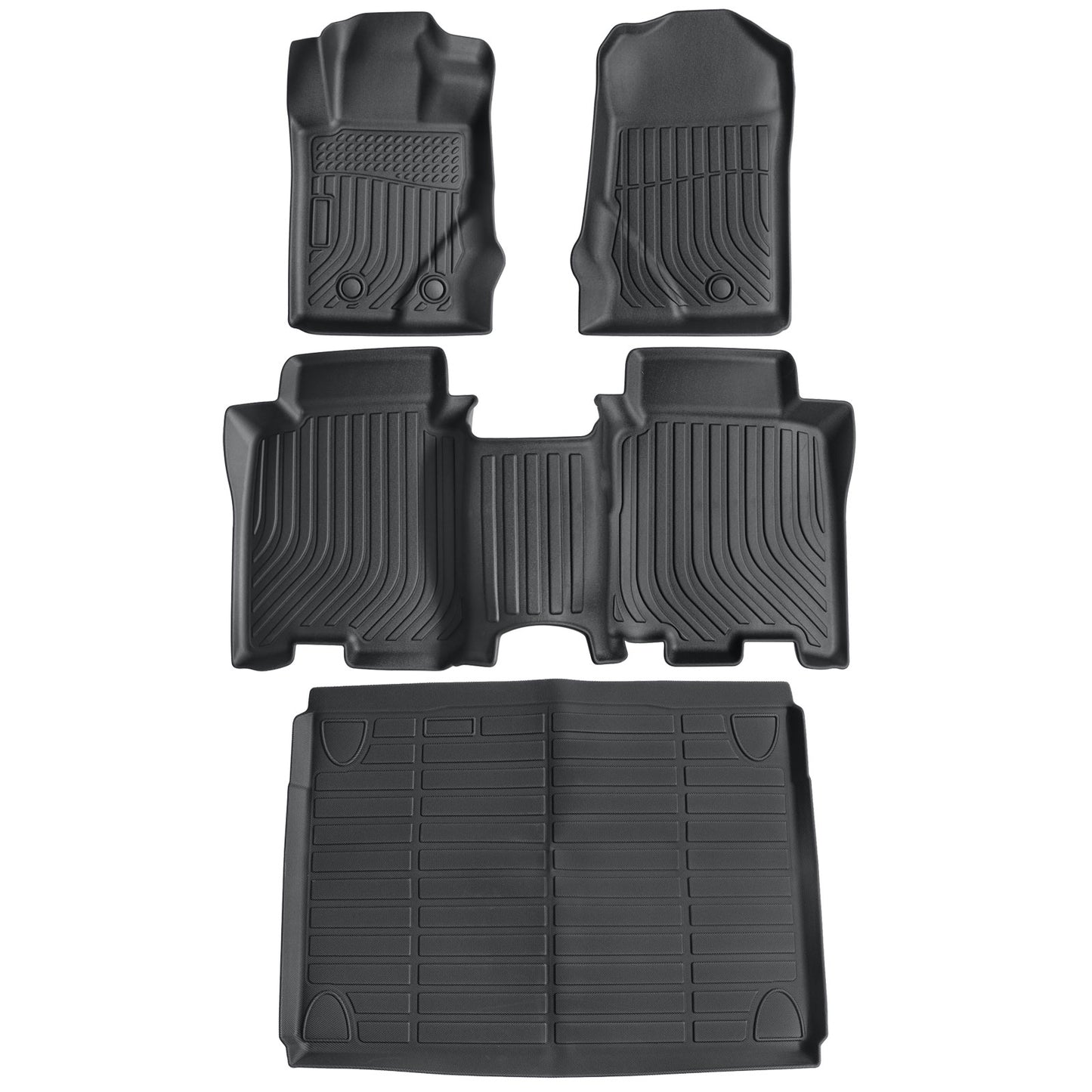 TPE Floor Mats Liners & Trunk Cargo Liner Set For 2021-2025 Ford Bronco 4-Door