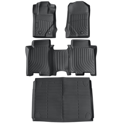 TPE Floor Mats Liners & Trunk Cargo Liner Set For 2021-2025 Ford Bronco 4-Door