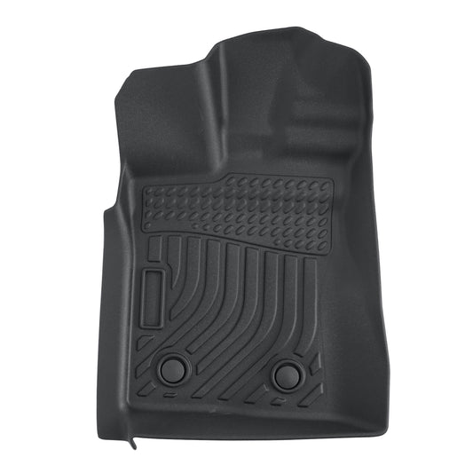 TPE Floor Mats Liners Black For 2024 2025 Ford Ranger SuperCrew Cab All-Weather