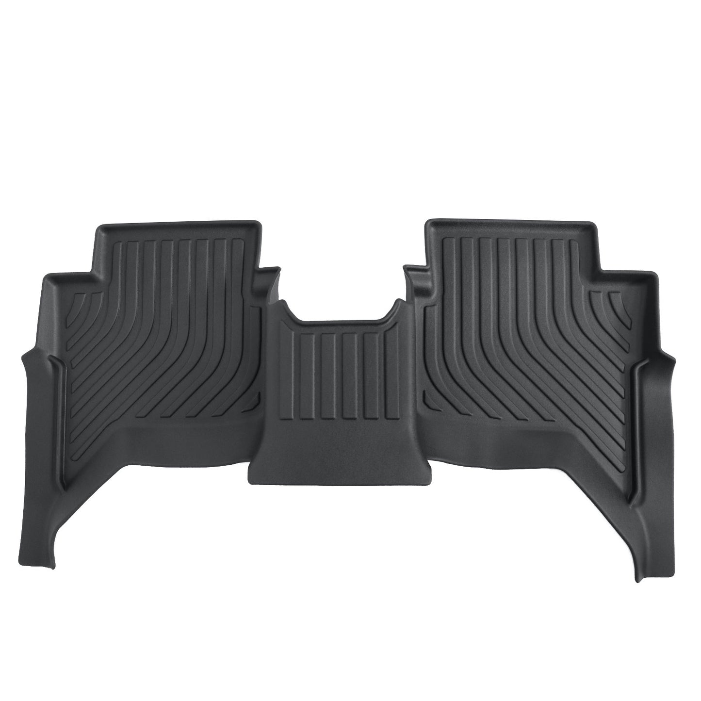 TPE Floor Mats Liners Black For 2024 2025 Ford Ranger SuperCrew Cab All-Weather