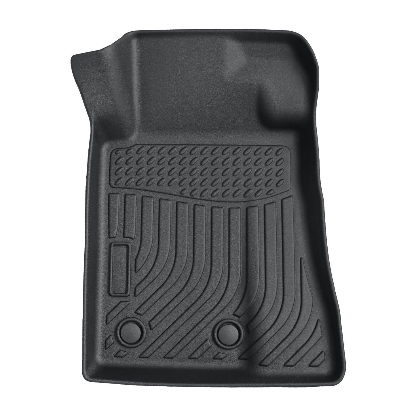 3D Floor Mats For 2015-2025 Ford Mustang Front & 2nd Row Floor Liners TPE Black