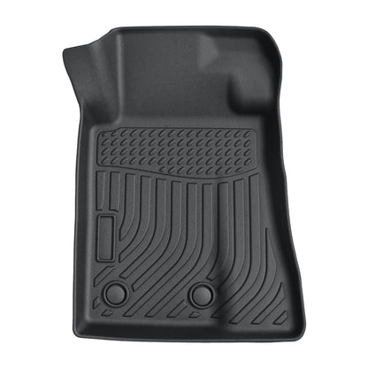 3D Floor Mats For 2015-2025 Ford Mustang Front & 2nd Row Floor Liners TPE Black