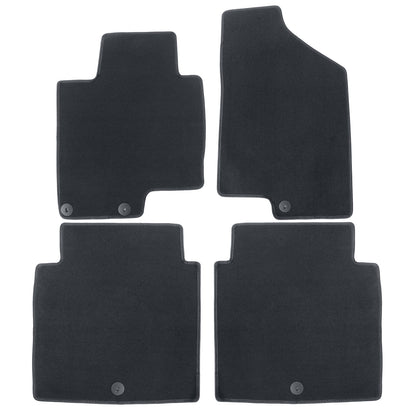 For 2015 2016 Kia Cadenza 1st & 2nd Row Floor Mats Carpet Velour All Weather 4X