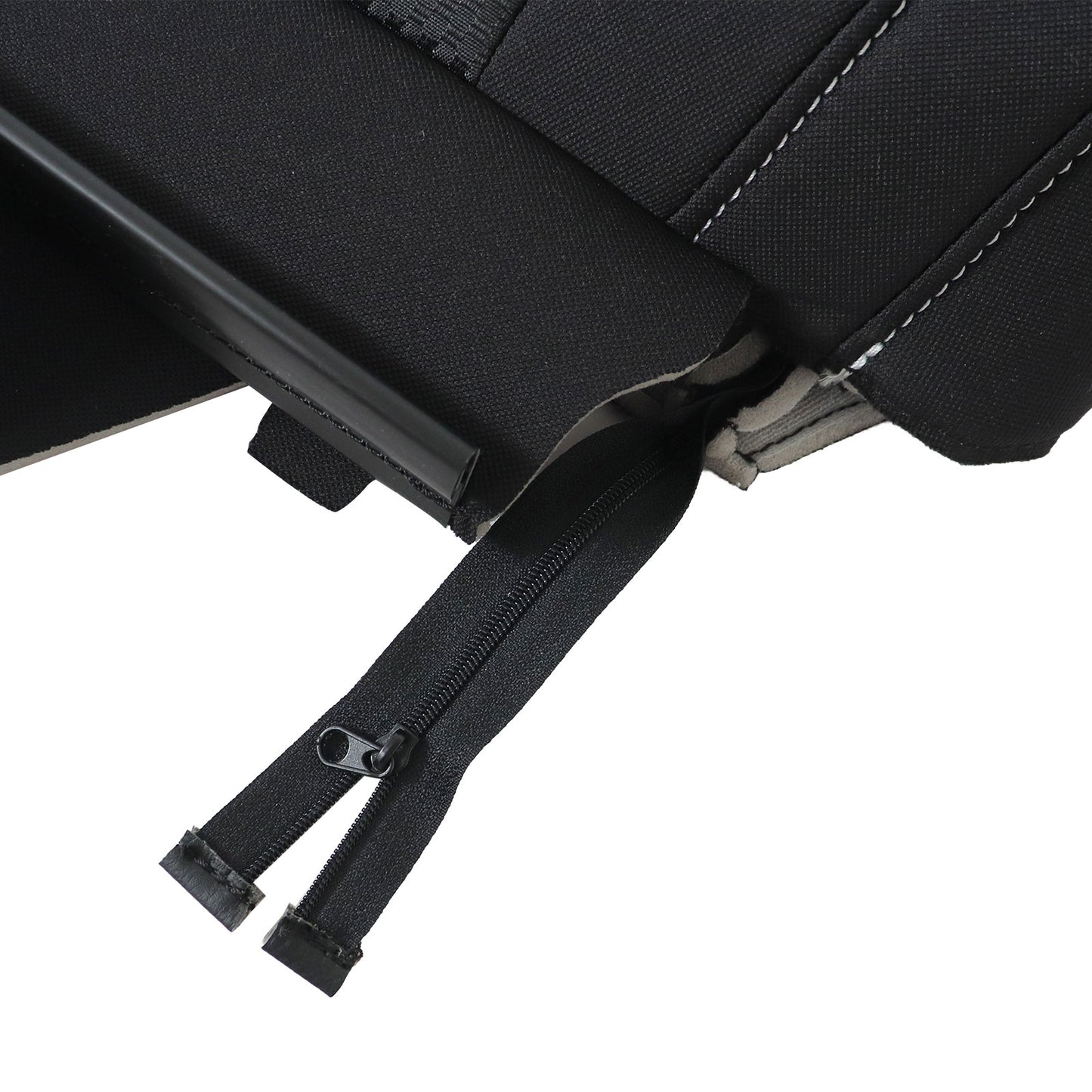 Left Driver Top Cloth Seat Cover Black For 2015-2022 Chevy Colorado & GMC Canyon