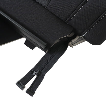 Left Driver Top Cloth Seat Cover Black For 2015-2022 Chevy Colorado & GMC Canyon