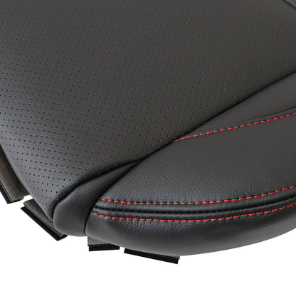 For 2014 to 2016 Mazda 3 GT GX Driver Bottom Perforated Leather Seat Cover Black