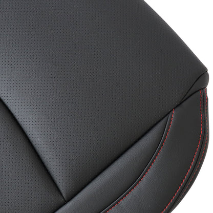 For 2014 to 2016 Mazda 3 GT GX Driver Bottom Perforated Leather Seat Cover Black
