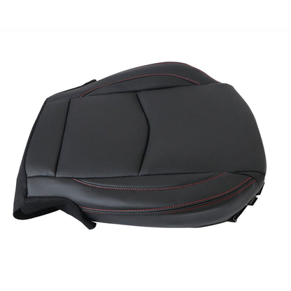 For 2014 to 2016 Mazda 3 GT GX Driver Bottom Perforated Leather Seat Cover Black